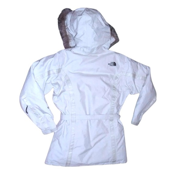 $598 VINTAGE North Face Arctic Parka Medium Ivory Waterproof Short Sealed Seams - Picture 7 of 16